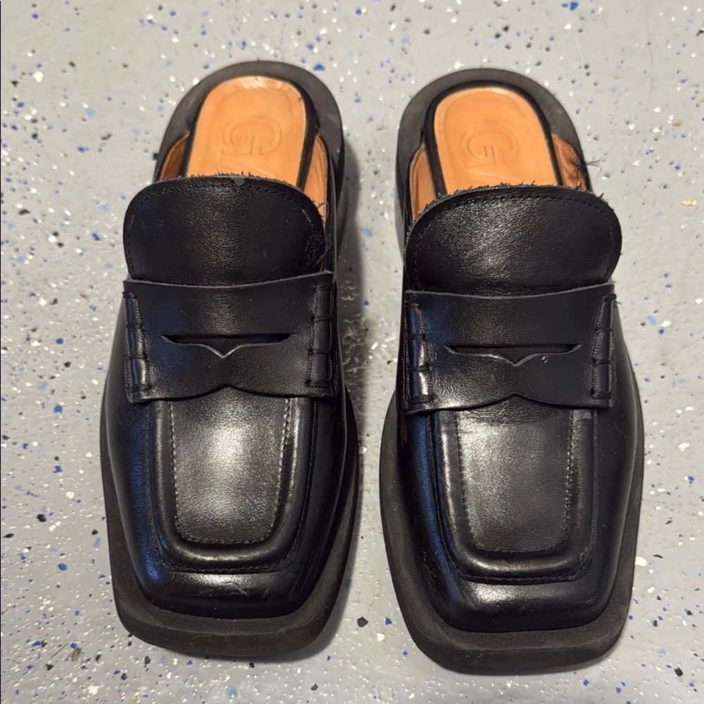 GANNI WIDE WELT MOC MULE - black - size 36